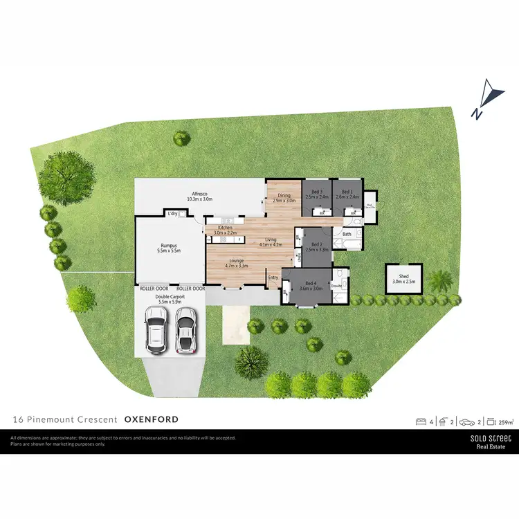 Floorplan of Homely house listing, 16 Pinemount Crescent, Oxenford QLD 4210