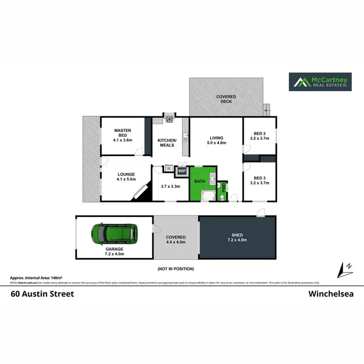 Floorplan of Homely house listing, 60 Austin Street, Winchelsea VIC 3241