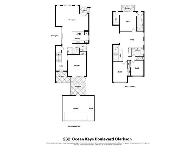 Floorplan of Homely house listing, 232 Ocean Keys Boulevard, Clarkson WA 6030