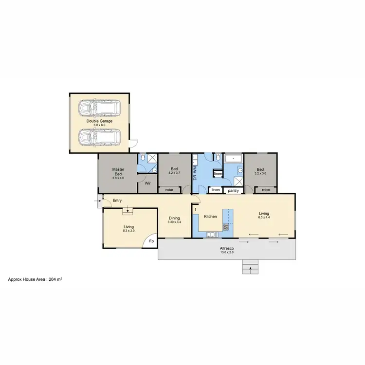 Floorplan of Homely house listing, 22-24 Alexander Parade, Mccrae VIC 3938