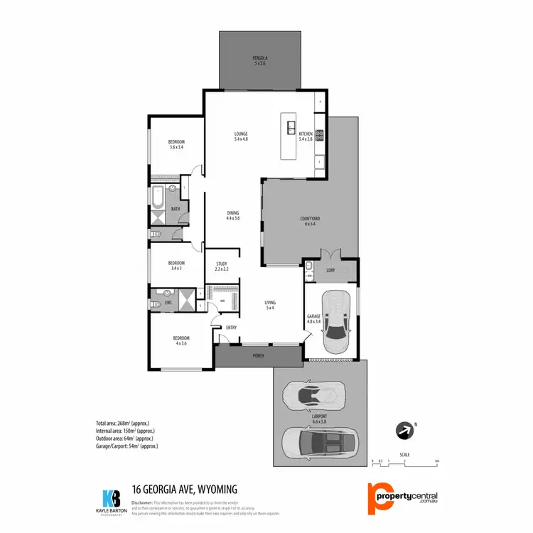 Floorplan of Homely house listing, 16 Georgia Avenue, Wyoming NSW 2250