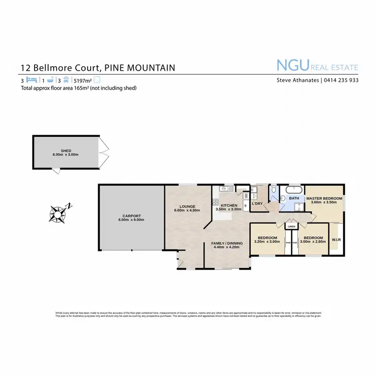 Floorplan of Homely house listing, 12 Bellmore Court, Pine Mountain QLD 4306