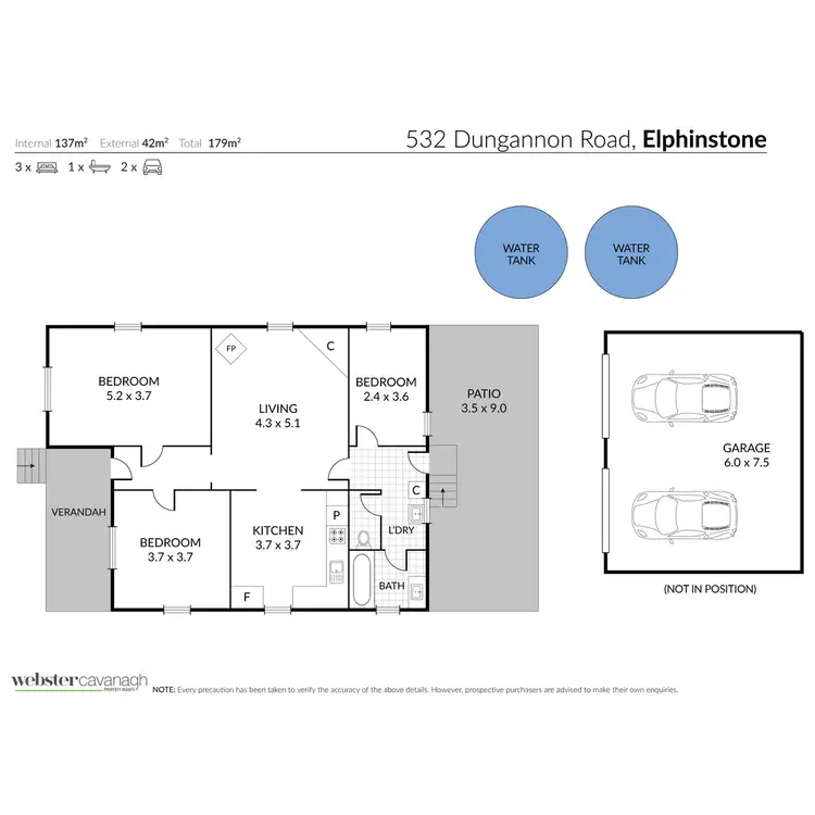 Floorplan of Homely rural property listing, 532 Dungannon Road, Clifton QLD 4361