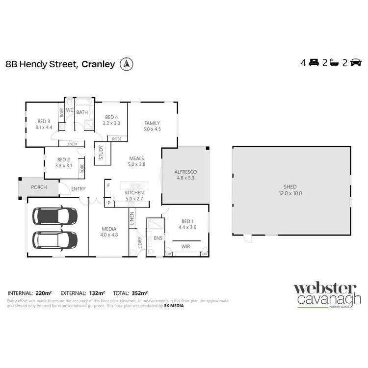 Floorplan of Homely house listing, 8b Hendy Street, Cranley QLD 4350