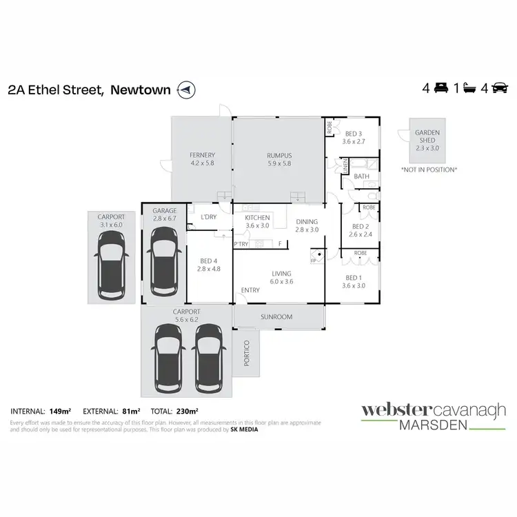 Floorplan of Homely house listing, 2a Ethel Street, Newtown QLD 4350