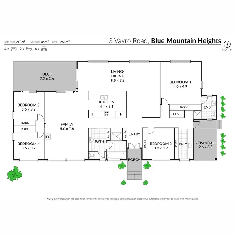 Floorplan of Homely house listing, 3 Vayro Road, Blue Mountain Heights QLD 4350