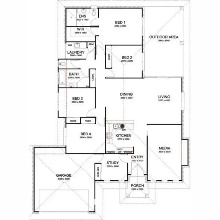 Floorplan of Homely house listing, 19 Beechlinks Drive, Ashfield QLD 4670