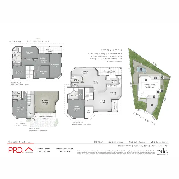 Floorplan of Homely house listing, 21 Joeith Court, Miami QLD 4220