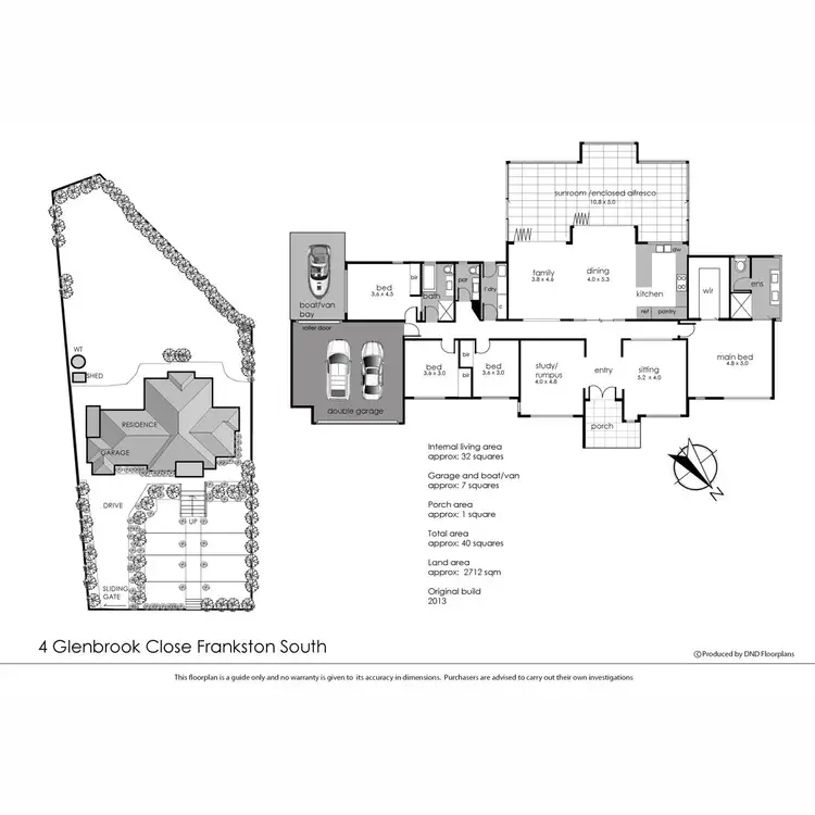 Floorplan of Homely house listing, 4 Glenbrook Close, Frankston South VIC 3199