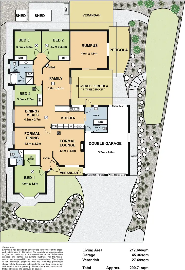 Floorplan of Homely house listing, 22 Turtur Court, Golden Grove SA 5125