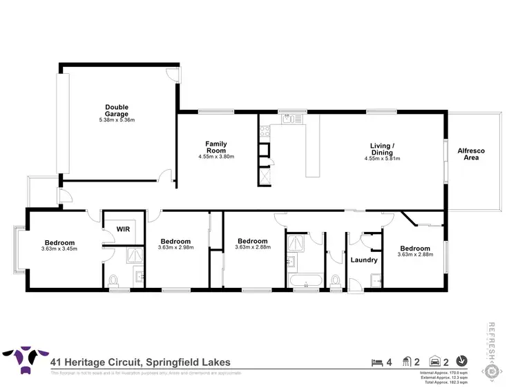 Floorplan of Homely house listing, 41 Heritage Circuit, Springfield Lakes QLD 4300