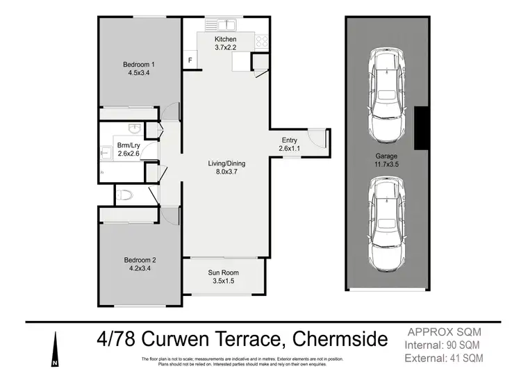 Floorplan of Homely unit listing, 4/78 Curwen Tce, Chermside QLD 4032