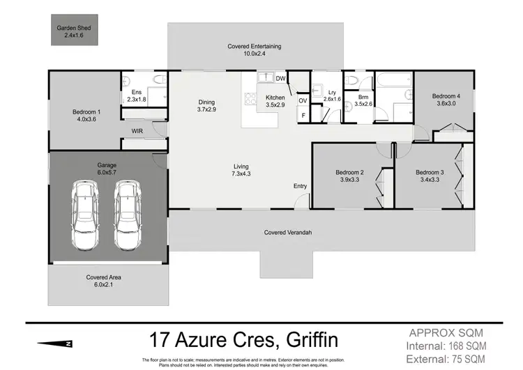 Floorplan of Homely house listing, 17 Azure Crescent, Griffin QLD 4503