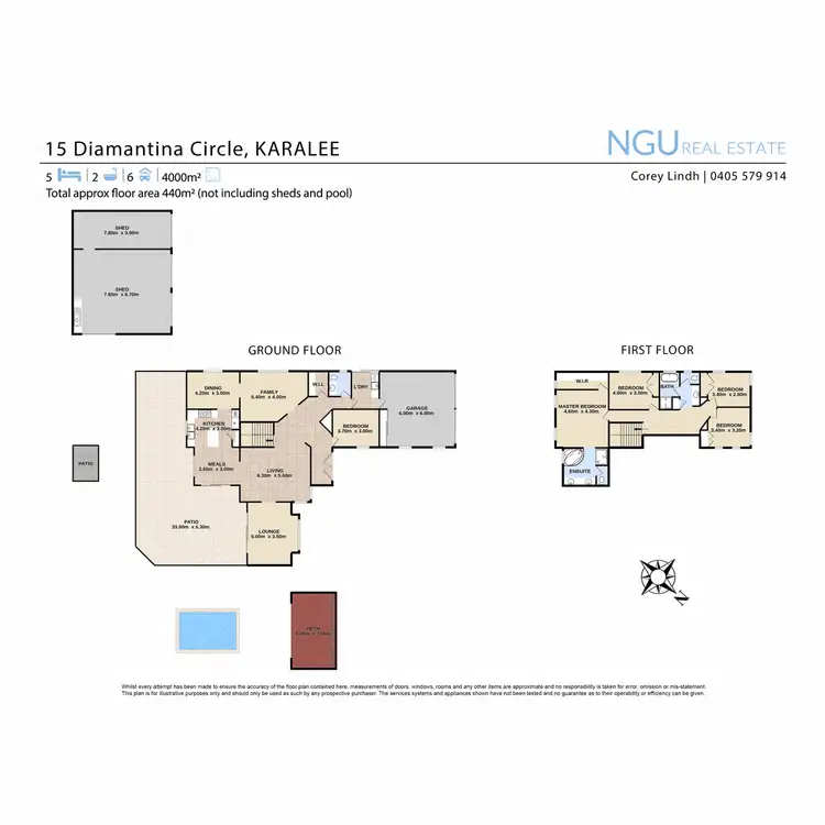 Floorplan of Homely house listing, 15 Diamantina Circle, Karalee QLD 4306
