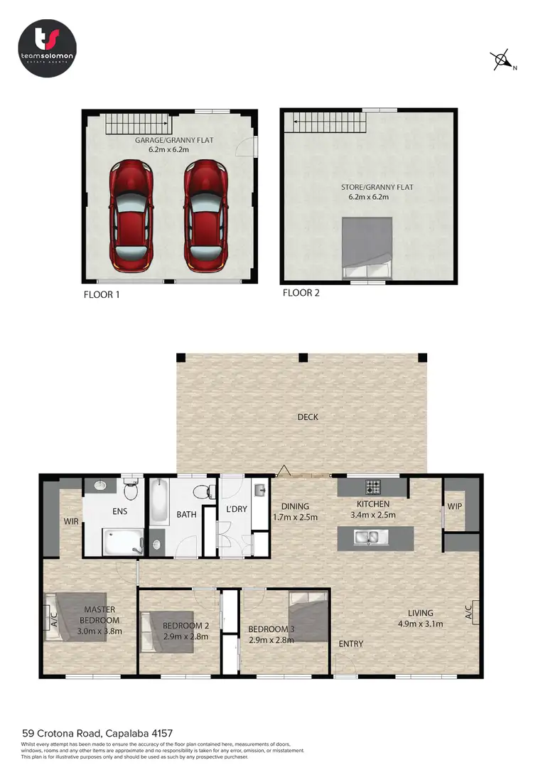 Floorplan of Homely house listing, 59 Crotona Road, Capalaba QLD 4157