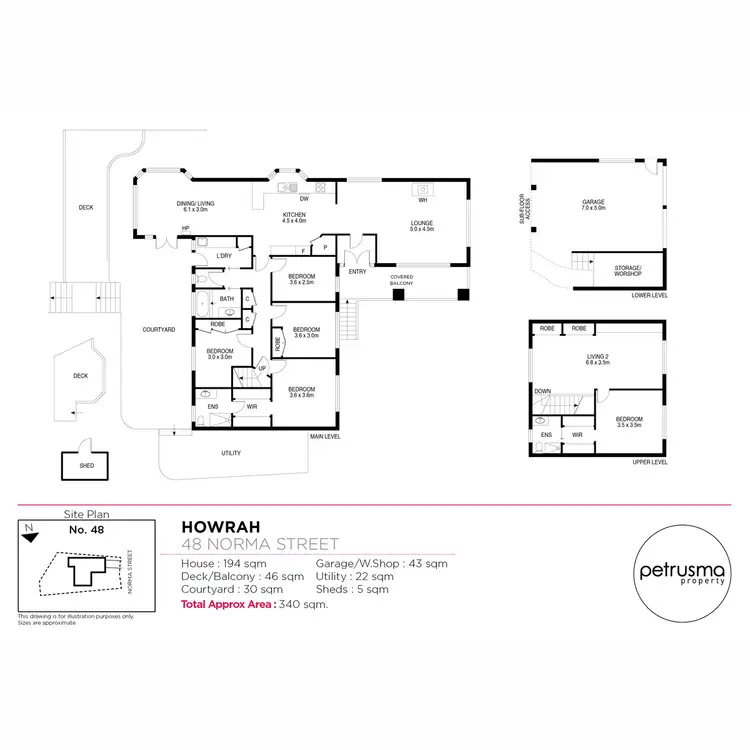 Floorplan of Homely house listing, 48 Norma Street, Howrah TAS 7018