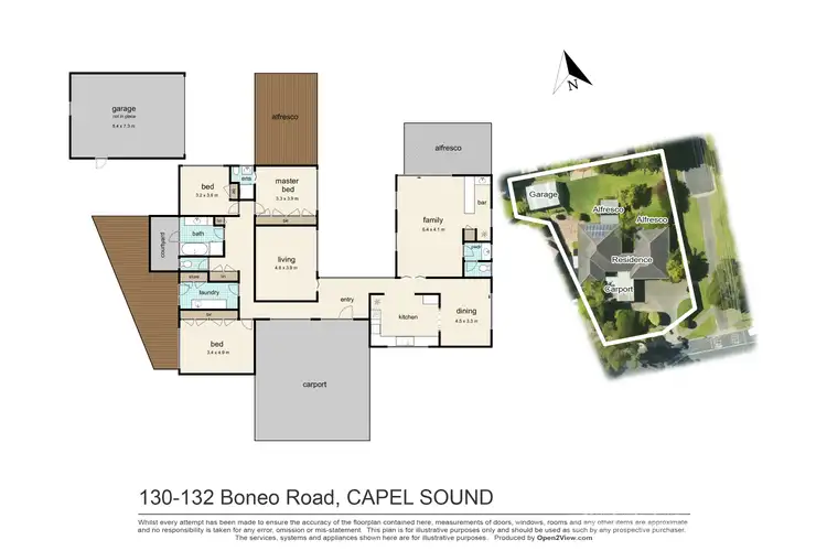 Floorplan of Homely house listing, 130-132 Boneo Road, Capel Sound VIC 3940