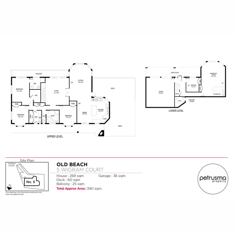 Floorplan of Homely house listing, 5 Wigram Court, Old Beach TAS 7017