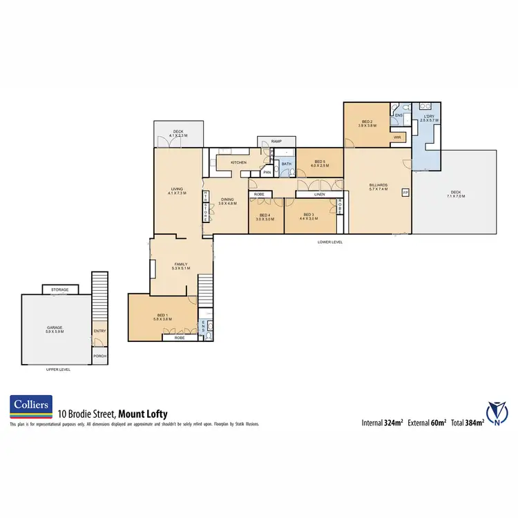 Floorplan of Homely house listing, 10 Brodie Street, Mount Lofty QLD 4350