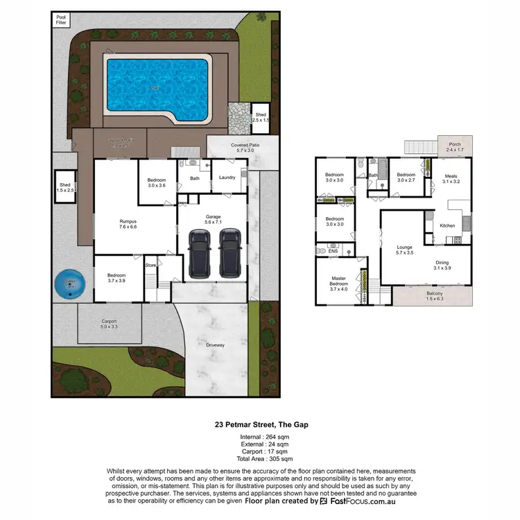 Floorplan of Homely house listing, 23 Petmar Street, The Gap QLD 4061