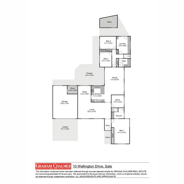 Floorplan of Homely house listing, 10 Wellington Drive, Sale VIC 3850