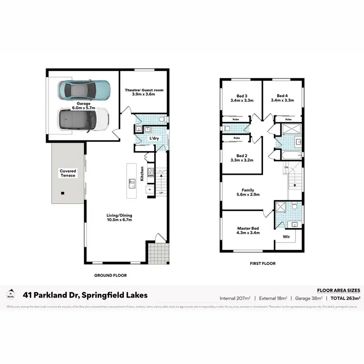 Floorplan of Homely house listing, 41 Parkland Drive, Springfield Lakes QLD 4300