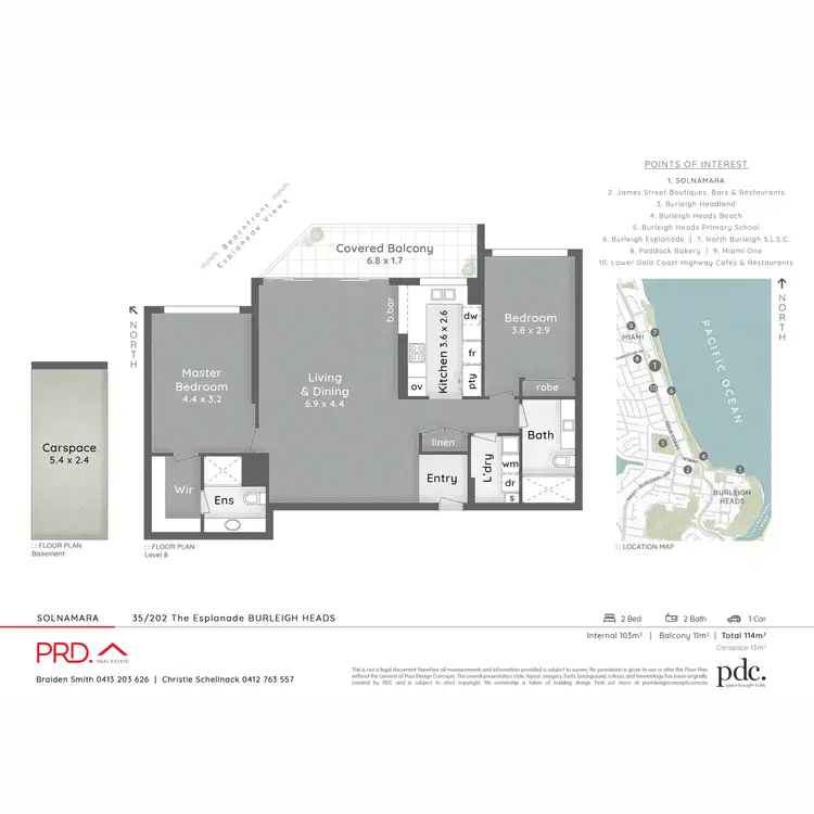 Floorplan of Homely apartment listing, 35/202 The Esplanade, Burleigh Heads QLD 4220