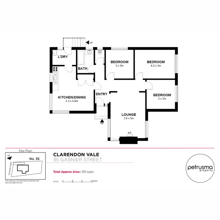 Floorplan of Homely house listing, 35 Gasnier Street, Clarendon Vale TAS 7019