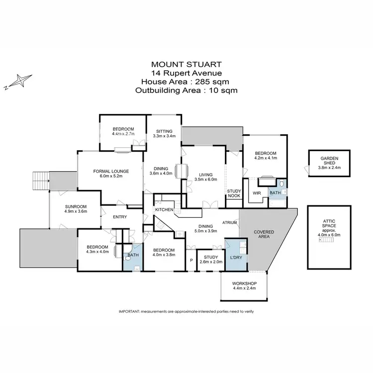 Floorplan of Homely house listing, 14 Rupert Avenue, Mount Stuart TAS 7000
