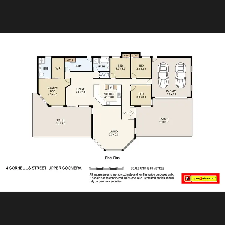 Floorplan of Homely house listing, 4 Cornelius Street, Upper Coomera QLD 4209