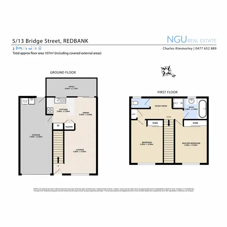 Floorplan of Homely townhouse listing, 5/13 Bridge Street, Redbank QLD 4301