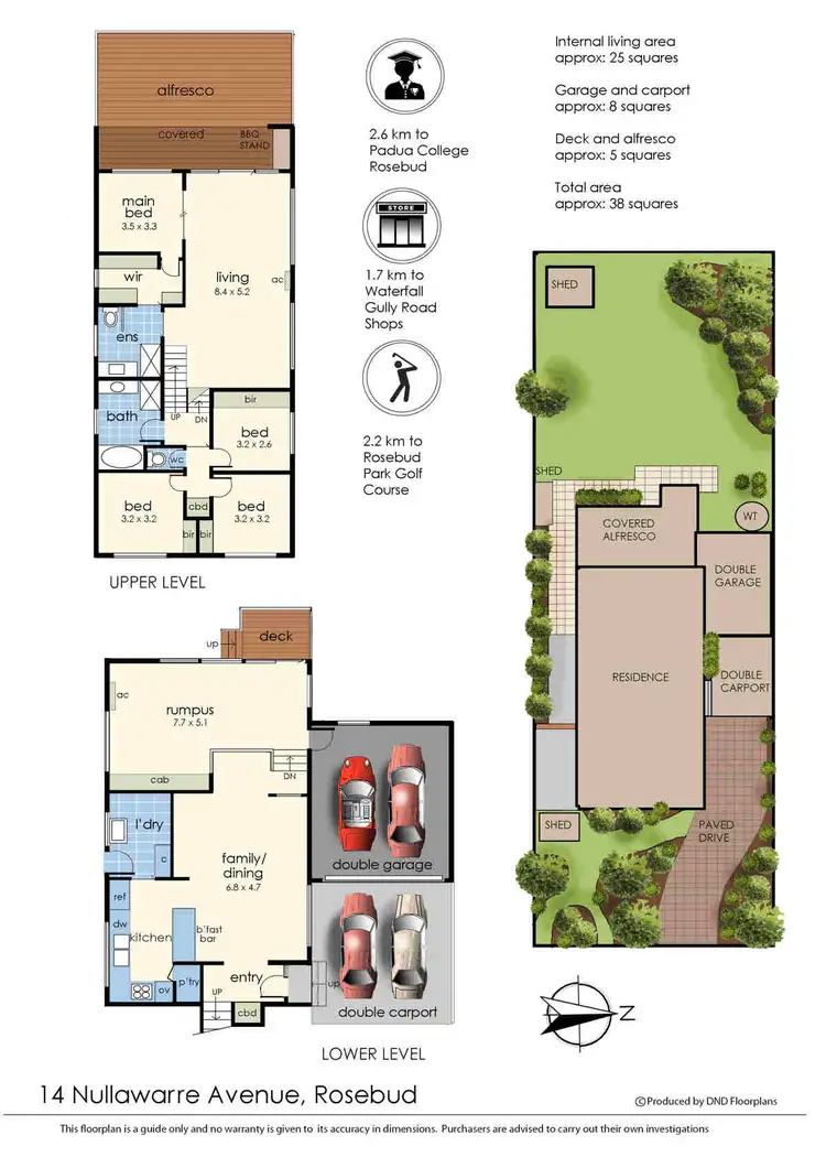 Floorplan of Homely house listing, 14 Nullawarre Avenue, Rosebud VIC 3939