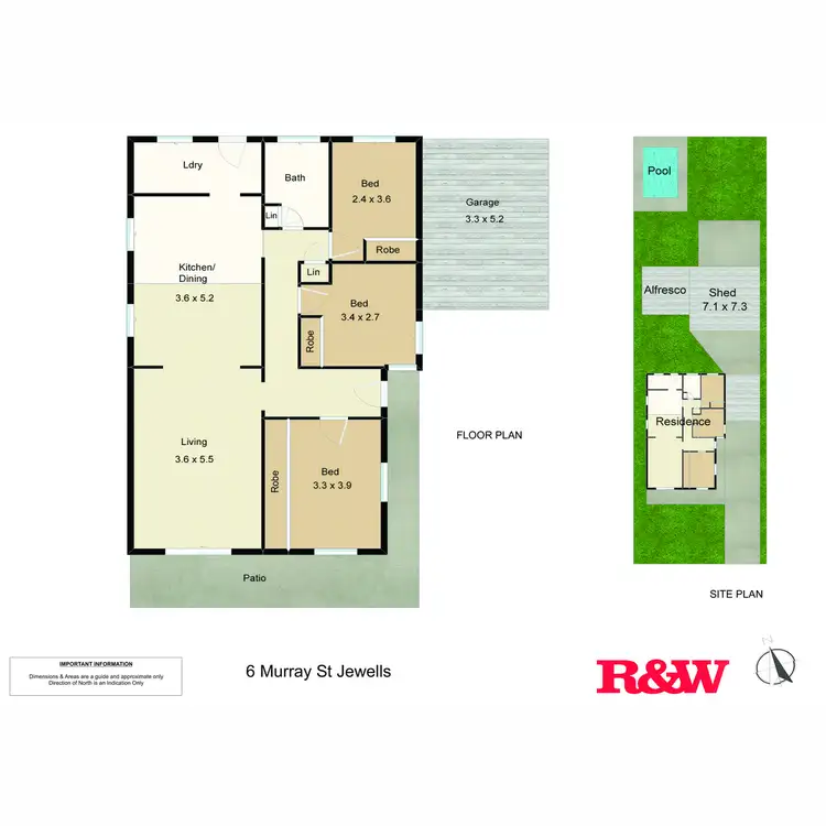 Floorplan of Homely house listing, 6 Murray Street, Jewells NSW 2280