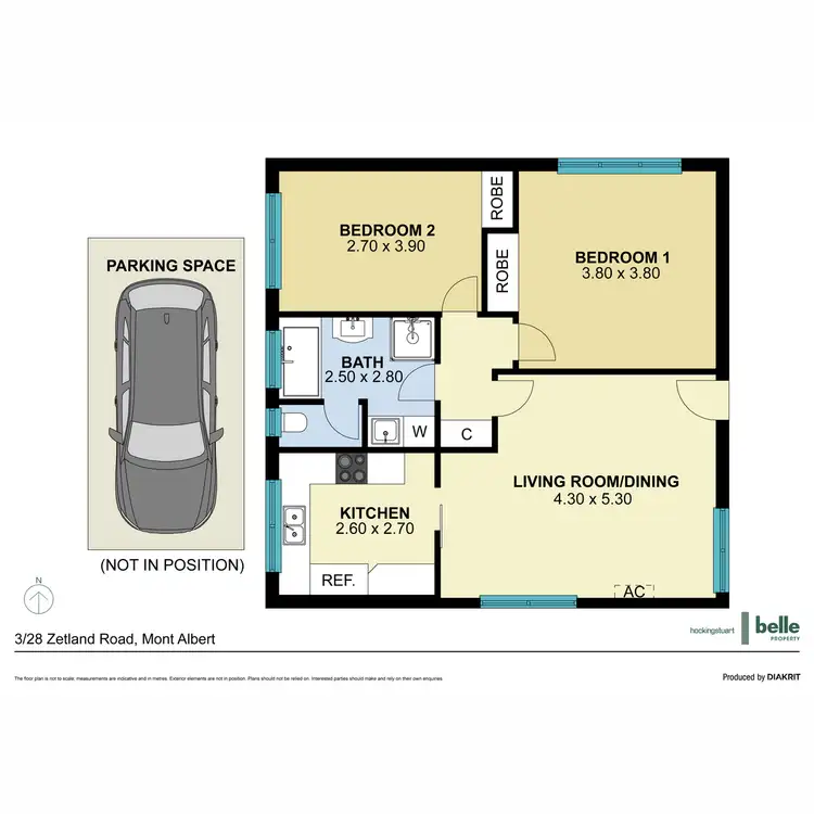 Floorplan of Homely apartment listing, 3/28 Zetland Road, Mont Albert VIC 3127
