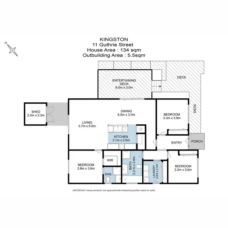 Floorplan of Homely house listing, 11 Guthrie Street, Kingston TAS 7050