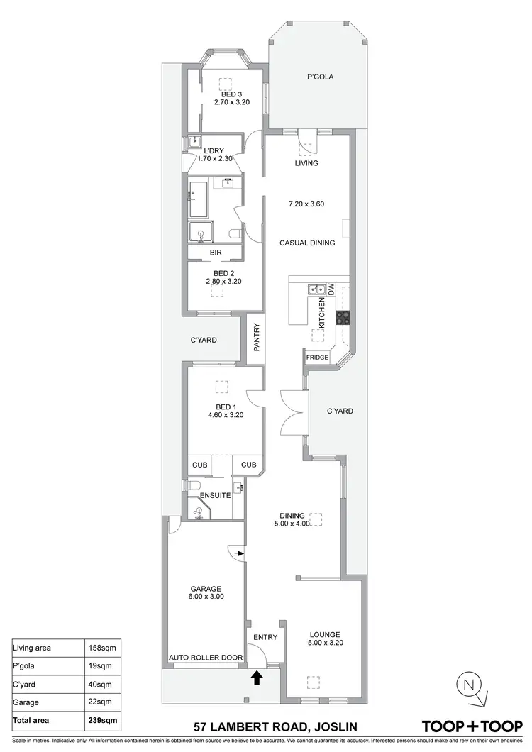 Floorplan of Homely house listing, 57 Lambert Road, Joslin SA 5070