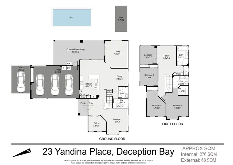 Floorplan of Homely house listing, 23 Yandina Place, Deception Bay QLD 4508