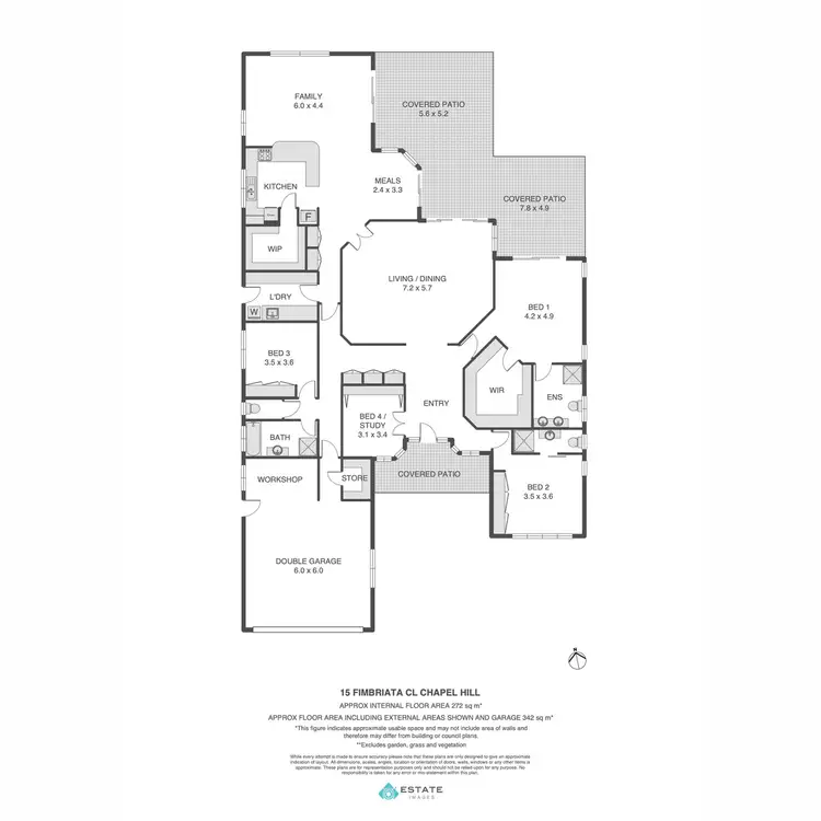 Floorplan of Homely house listing, 15 Fimbriata Close, Chapel Hill QLD 4069