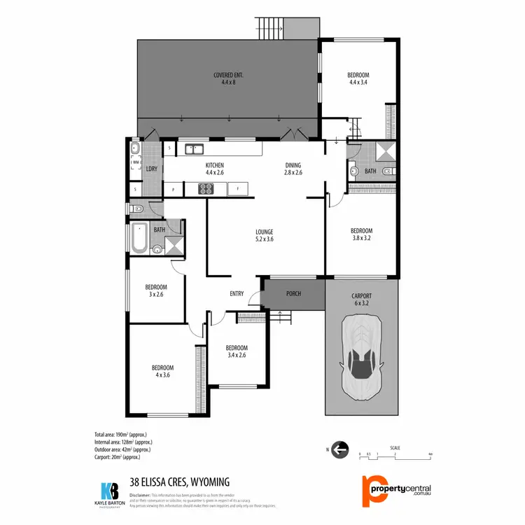 Floorplan of Homely house listing, 38 Elissa Crescent, Wyoming NSW 2250