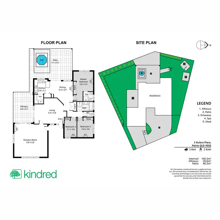 Floorplan of Homely house listing, 3 Kulara Place, Petrie QLD 4502