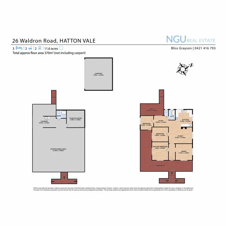 Floorplan of Homely house listing, 26 Waldron Road, Hatton Vale QLD 4341