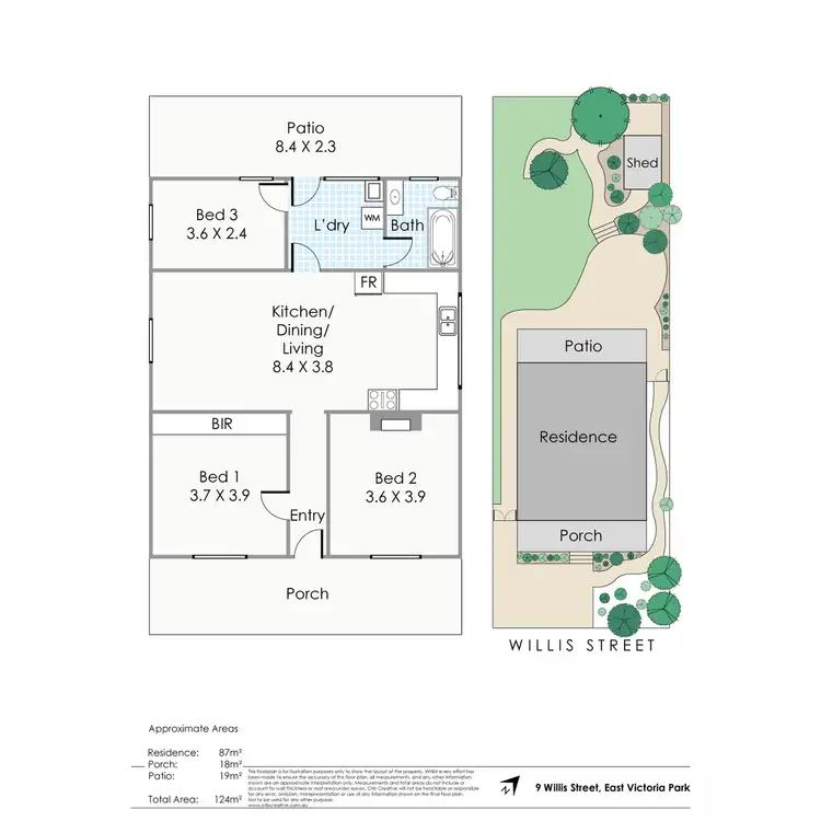 Floorplan of Homely house listing, 9 Willis Street, East Victoria Park WA 6101