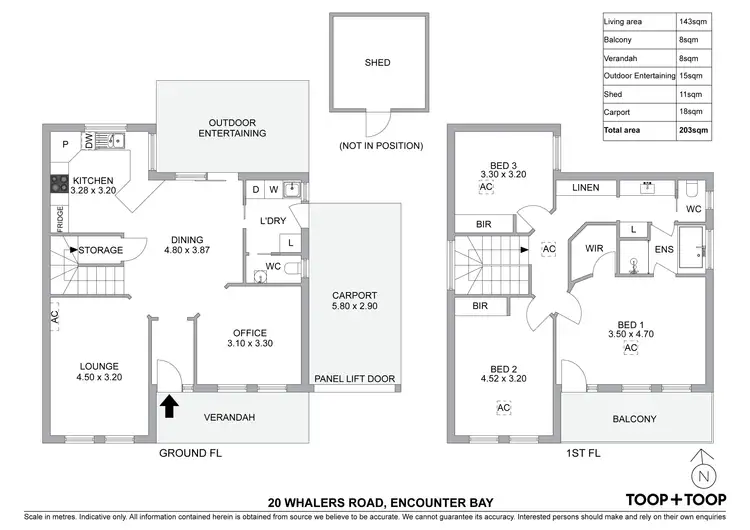 Floorplan of Homely house listing, 20 Whalers Road, Encounter Bay SA 5211