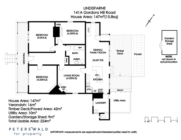Floorplan of Homely house listing, 141a Gordons Hill Road, Lindisfarne TAS 7015