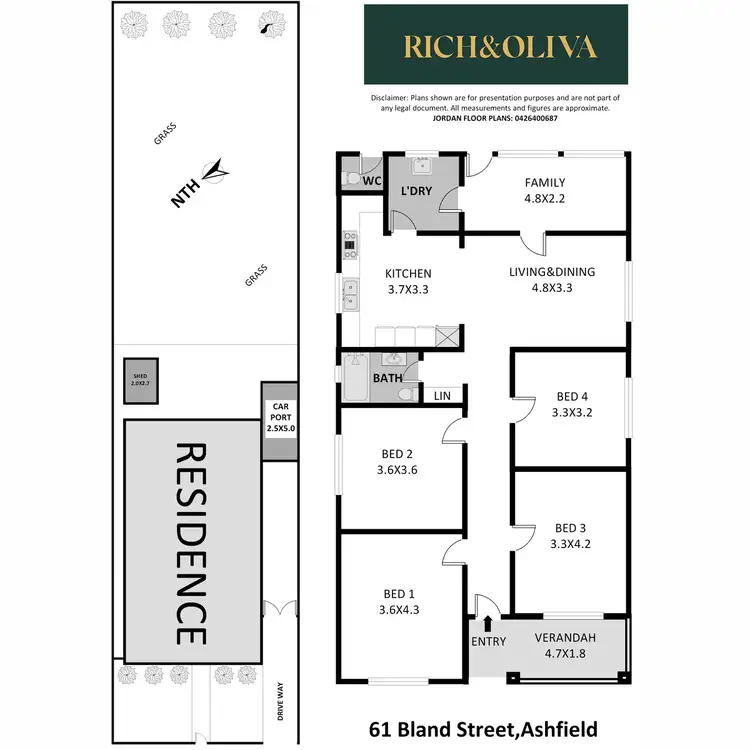 Floorplan of Homely house listing, 61 Bland Street, Ashfield NSW 2131
