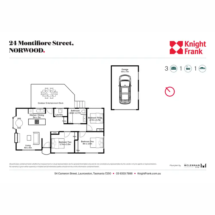 Floorplan of Homely house listing, 24 Montifiore Street, Norwood TAS 7250