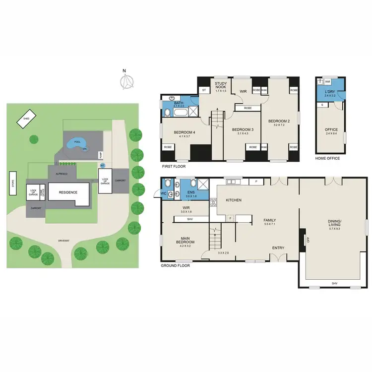 Floorplan of Homely rural property listing, 93 Abernethy Street, Kitchener NSW 2325