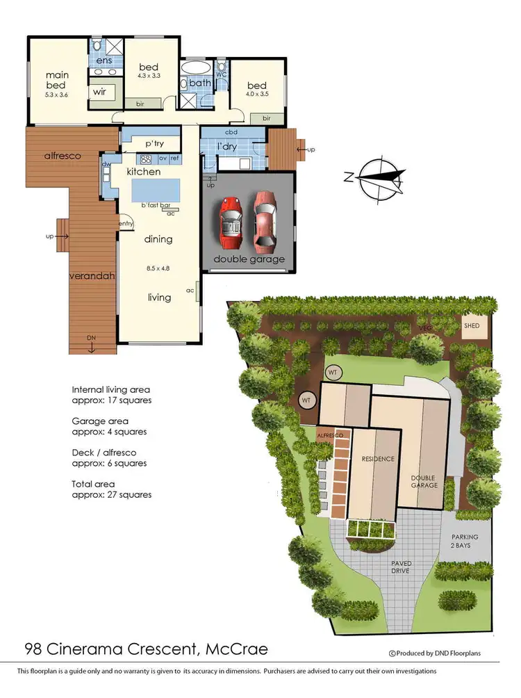 Floorplan of Homely house listing, 98 Cinerama Crescent, Mccrae VIC 3938