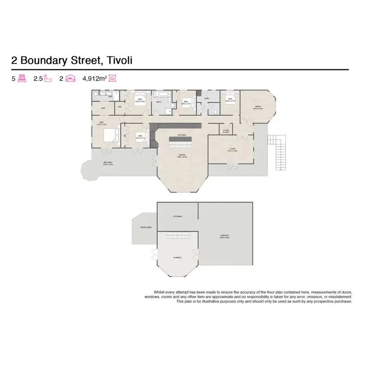 Floorplan of Homely house listing, 2 Boundary Street, Tivoli QLD 4305
