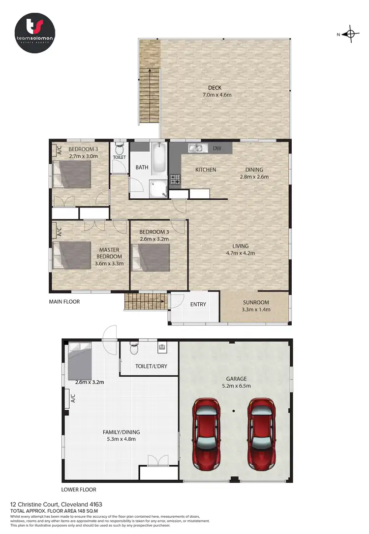 Floorplan of Homely house listing, 12 Christine Court, Cleveland QLD 4163
